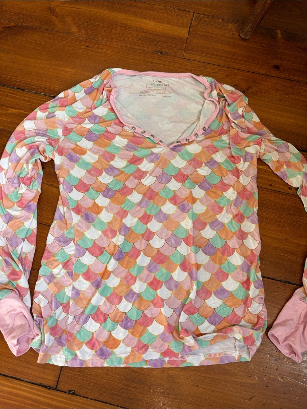 Little Sleepies mermaid scales- women’s pajama top